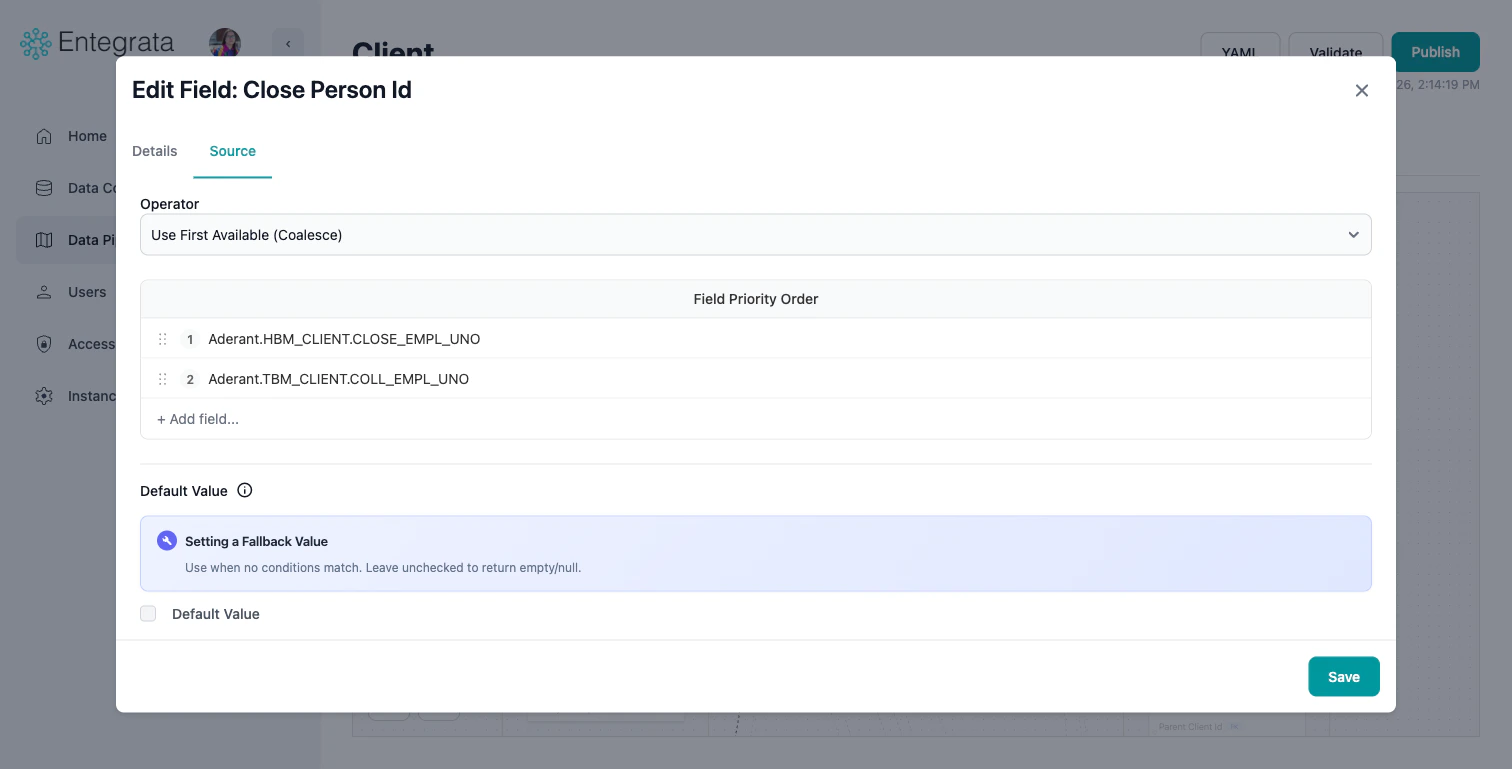 Newly mapped "logic" node with details