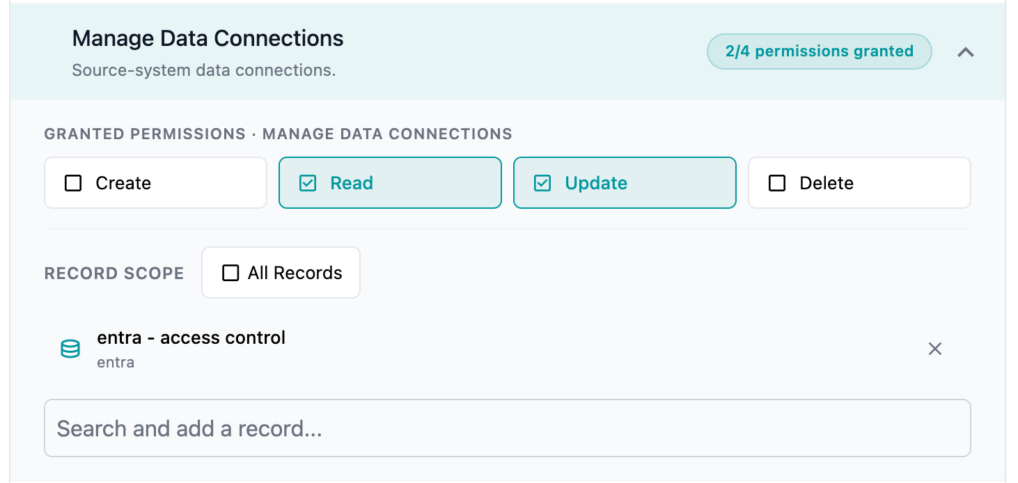Record Scope limited to a single connection