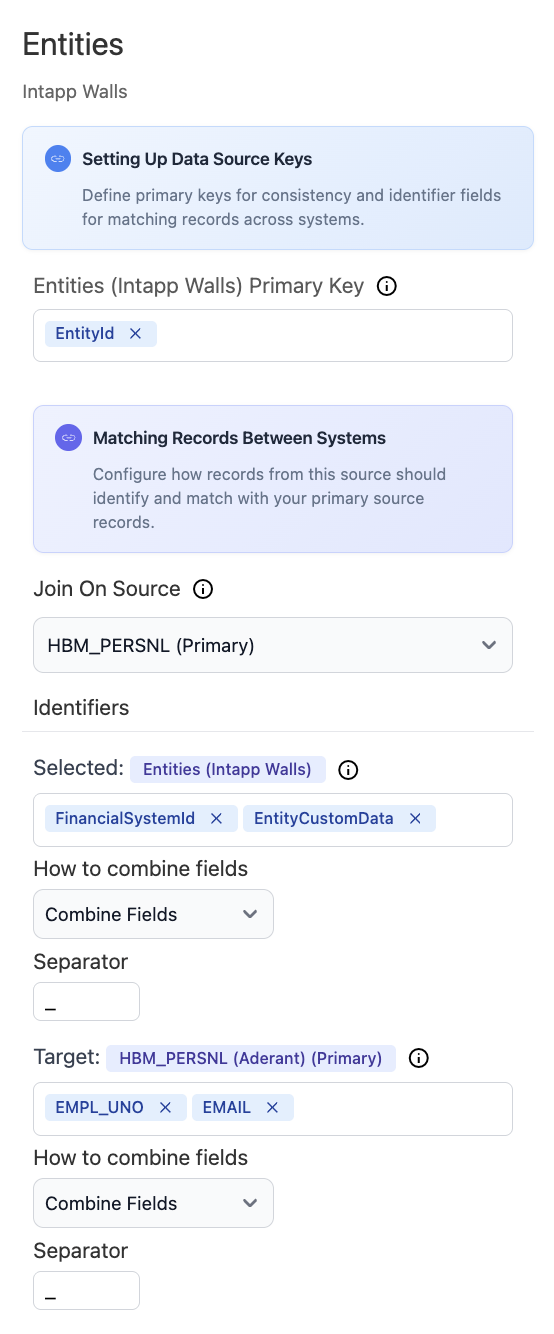 Person entity mapping for Intapp Walls