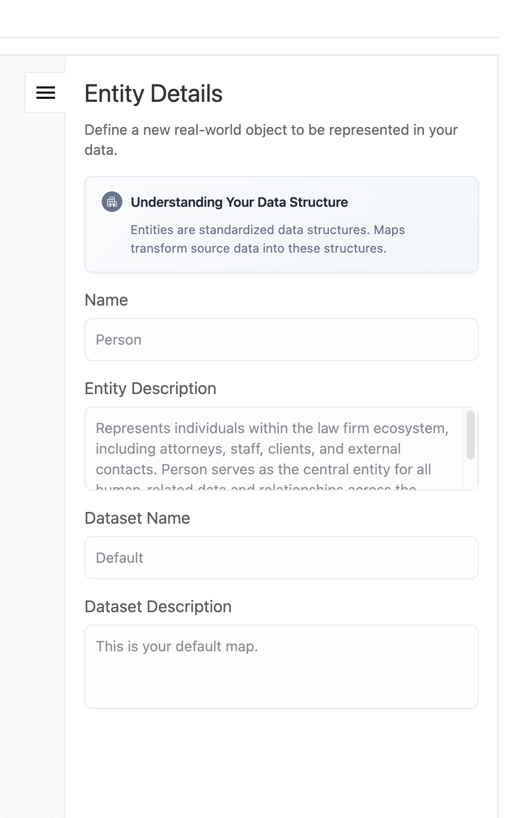 Side panels showing source and property configurations