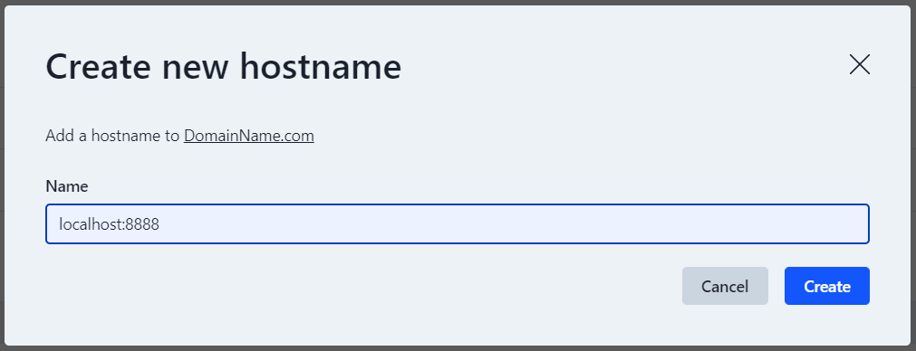 Create hostname