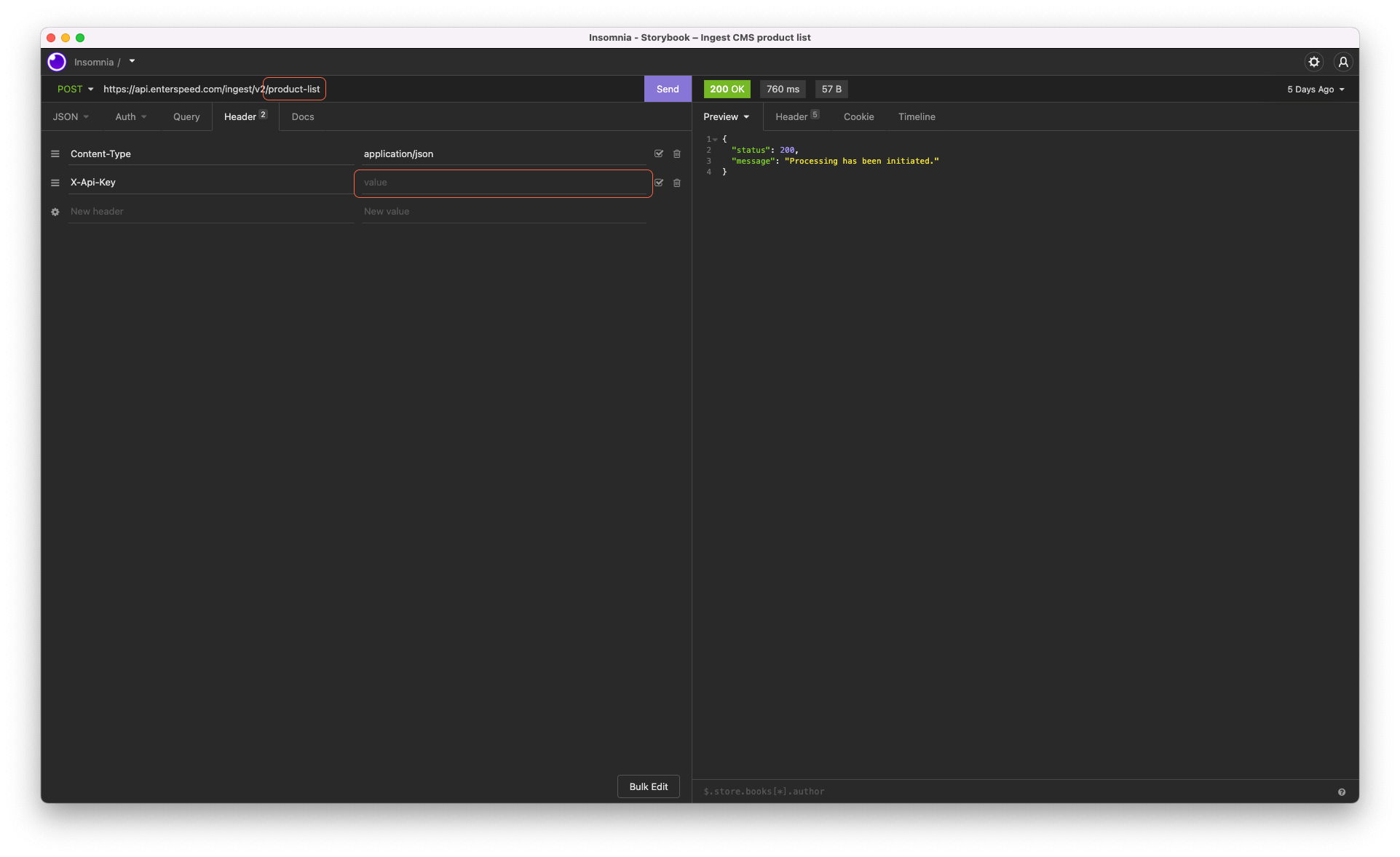 CMS Product List