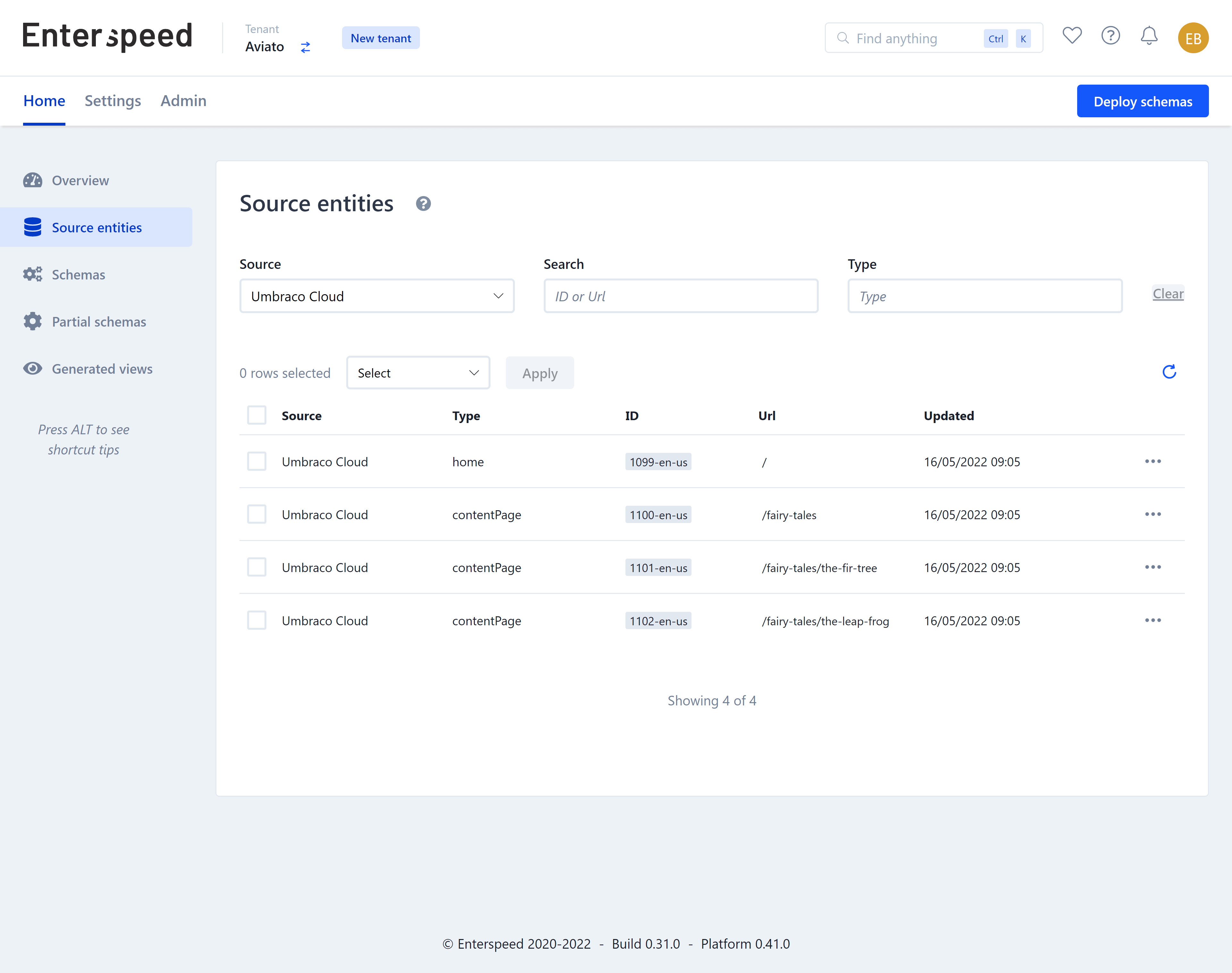 Viewing ingested data