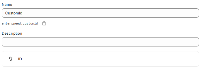 CustomId meta field