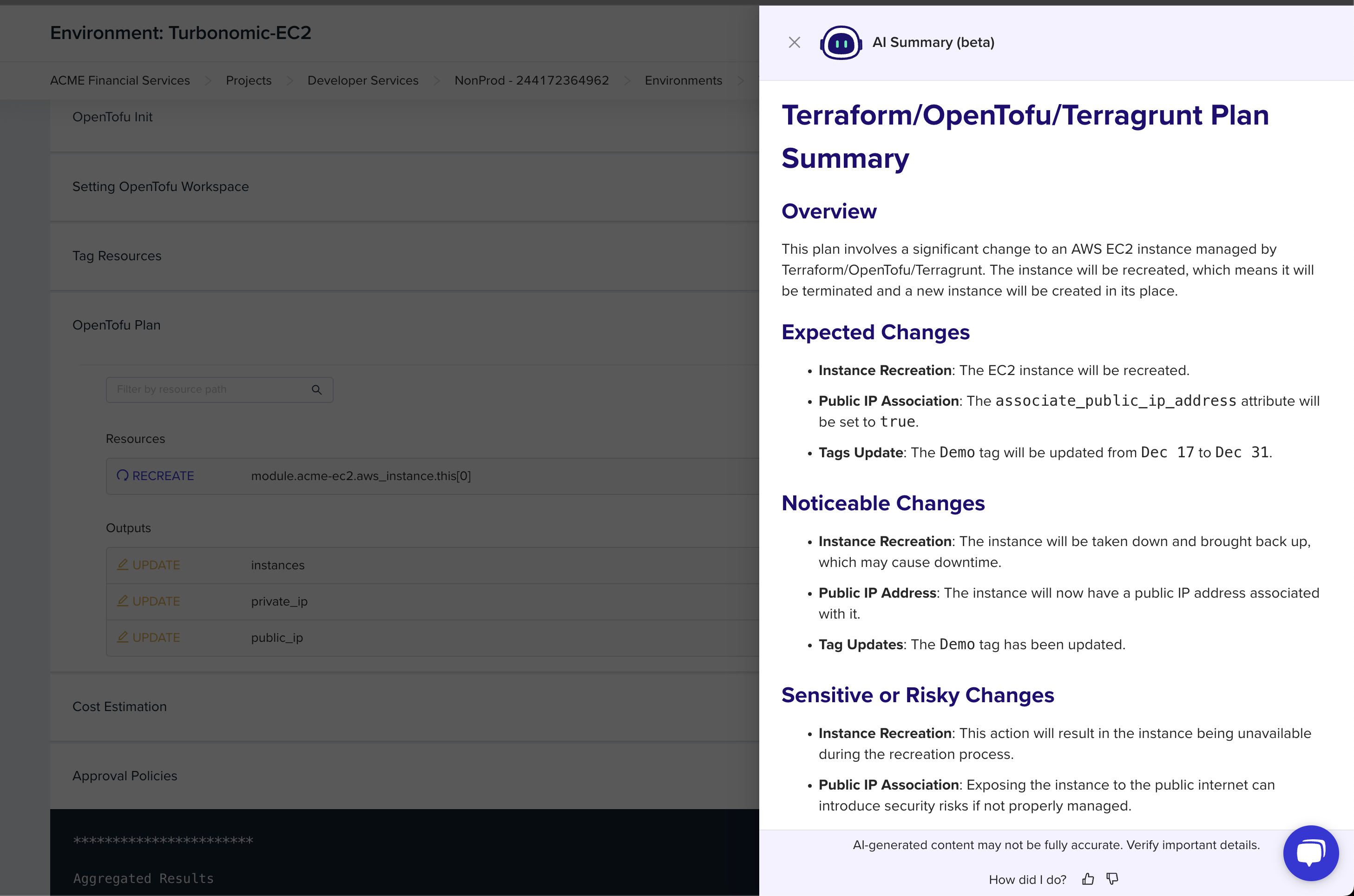 Feature demonstration screenshot showing new functionality