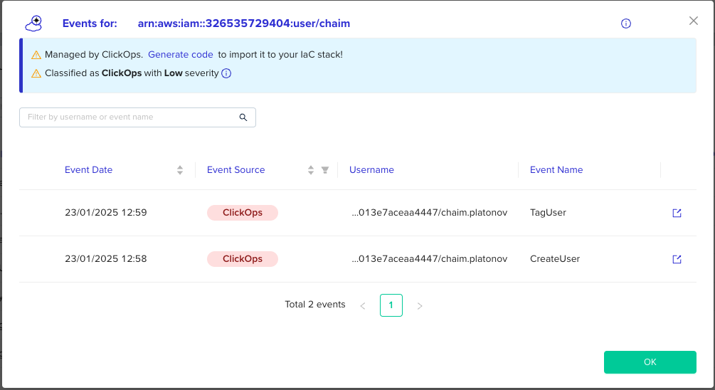 Interface screenshot showing configuration options
