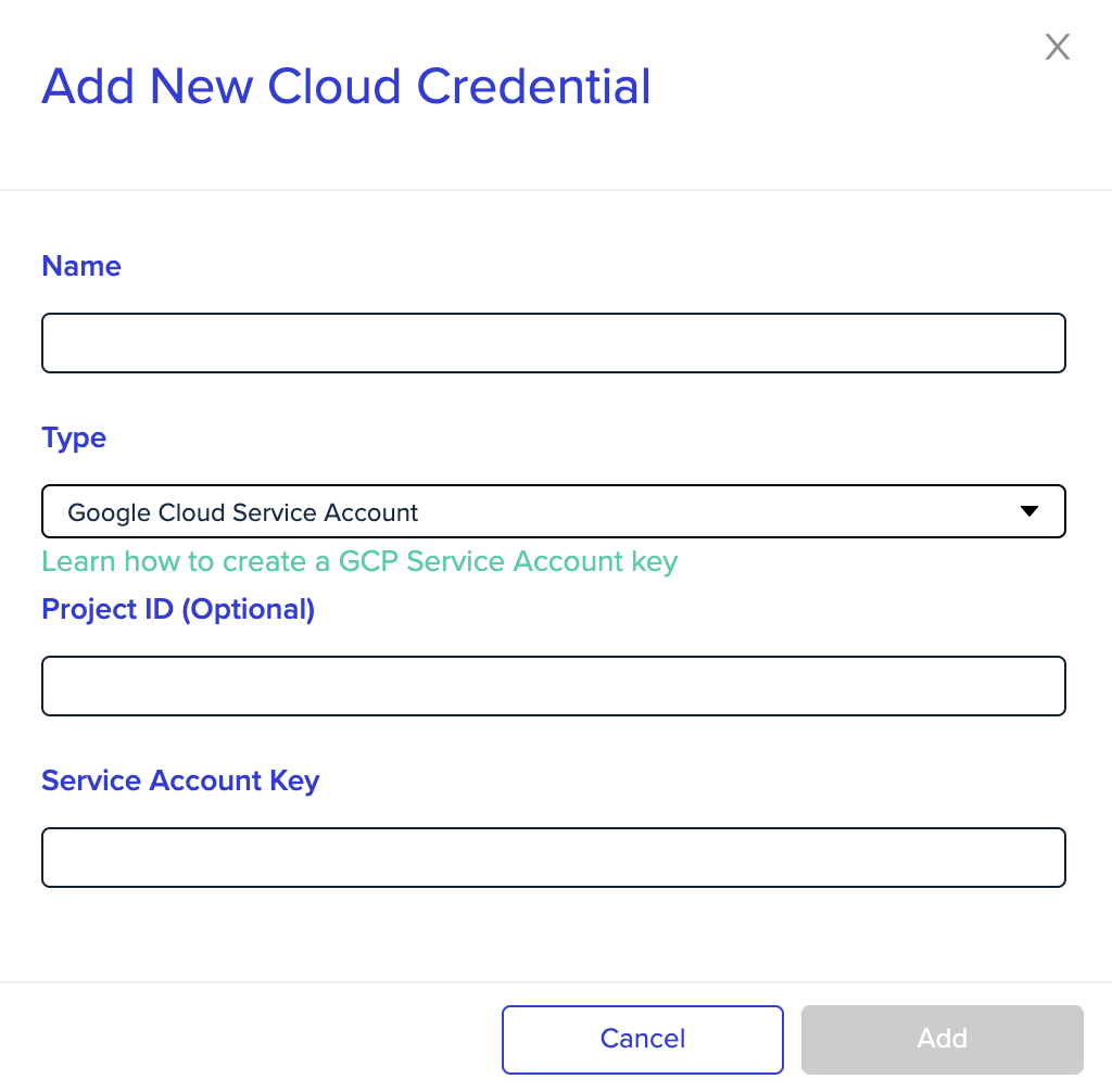 AWS Access Keys configuration interface