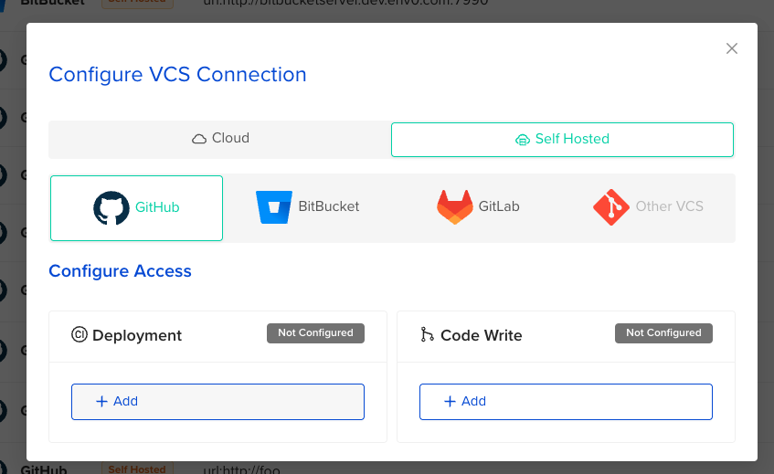 Interface screenshot showing configuration options
