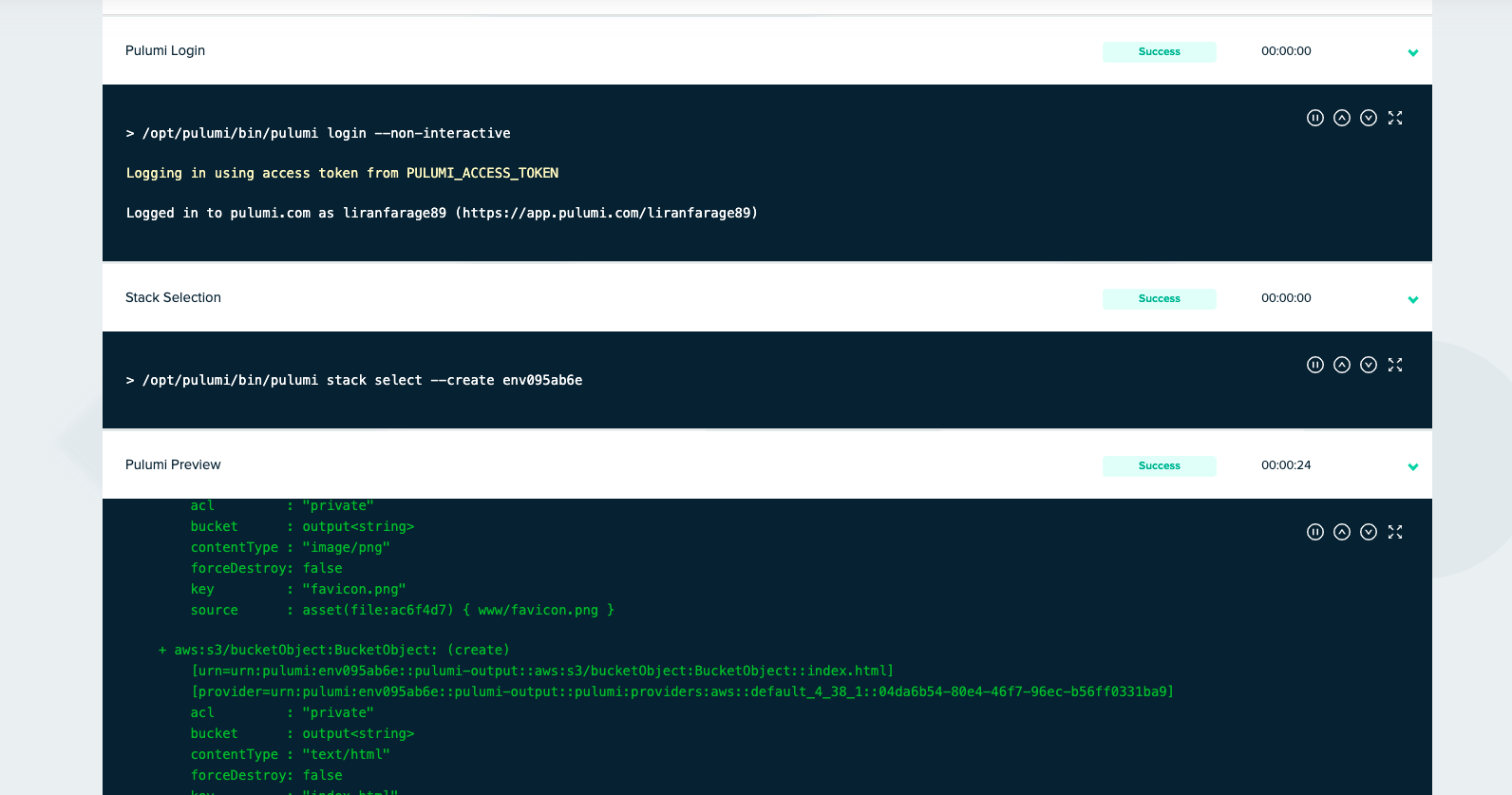 Pulumi Integration - env zero docs