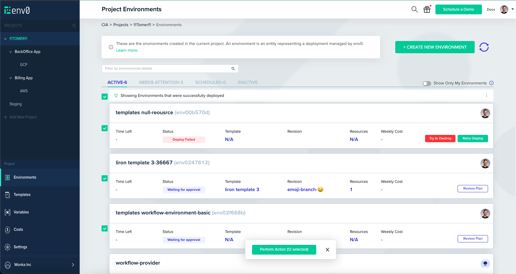 Interface screenshot showing configuration options