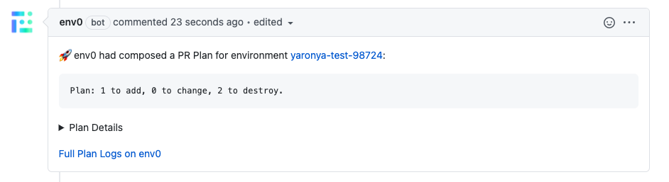 GitHub PR plan finished successfully
