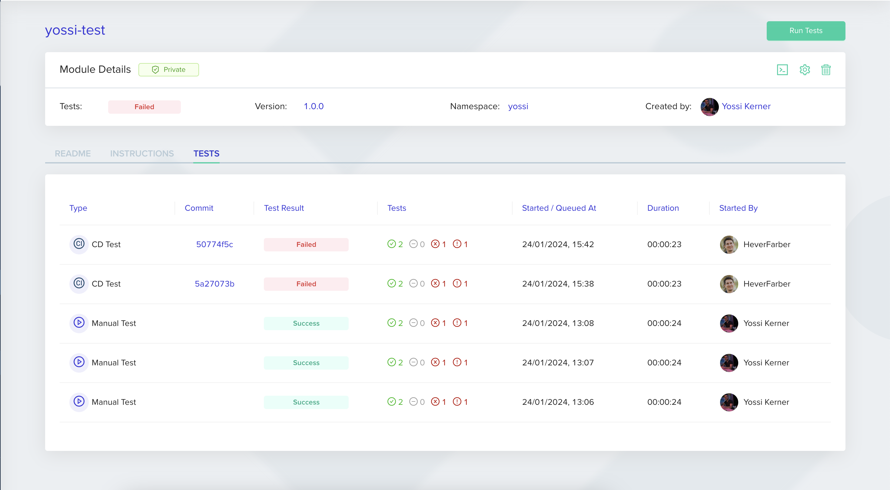 Feature demonstration screenshot showing new functionality