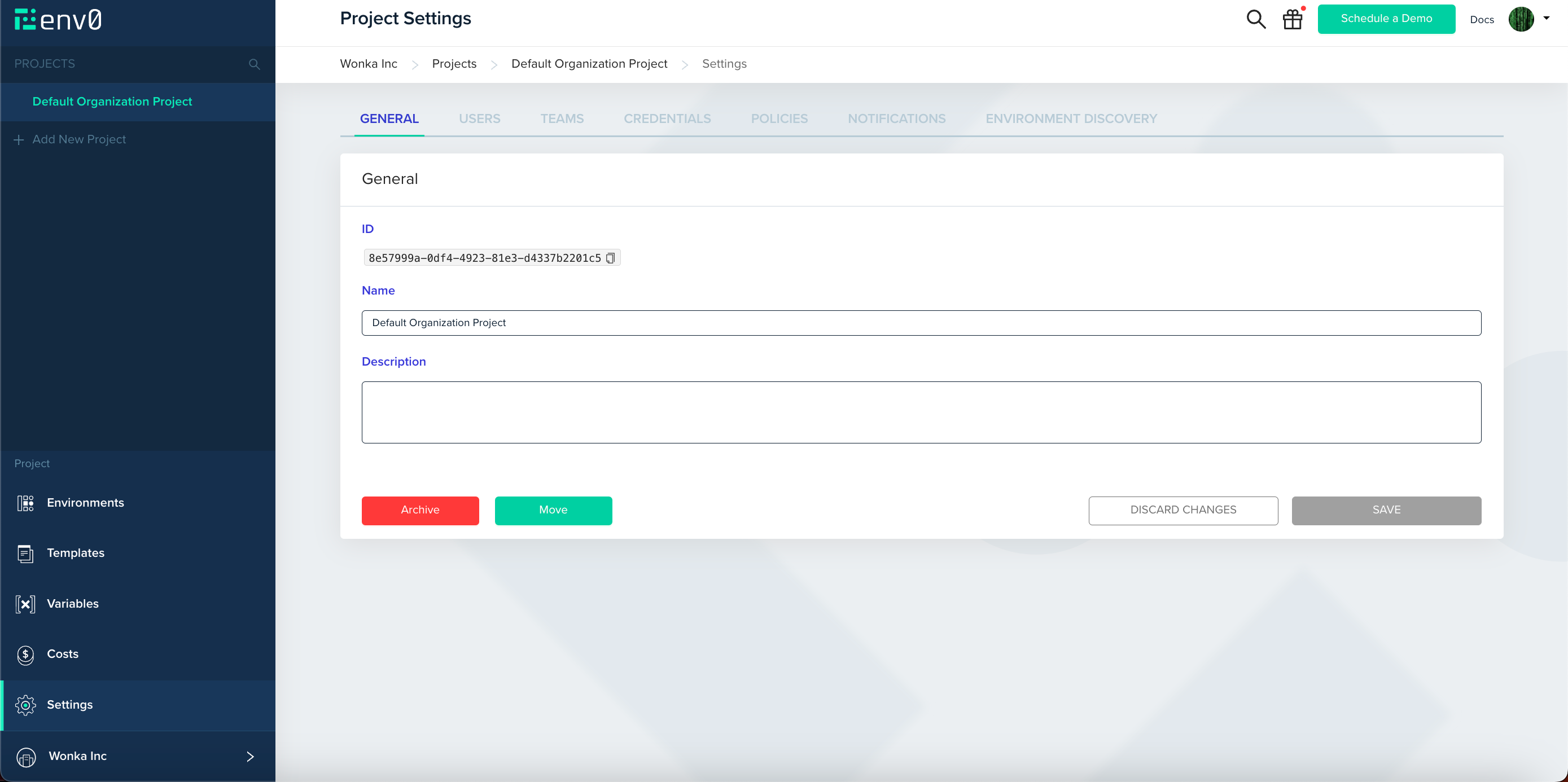 Interface screenshot showing configuration options