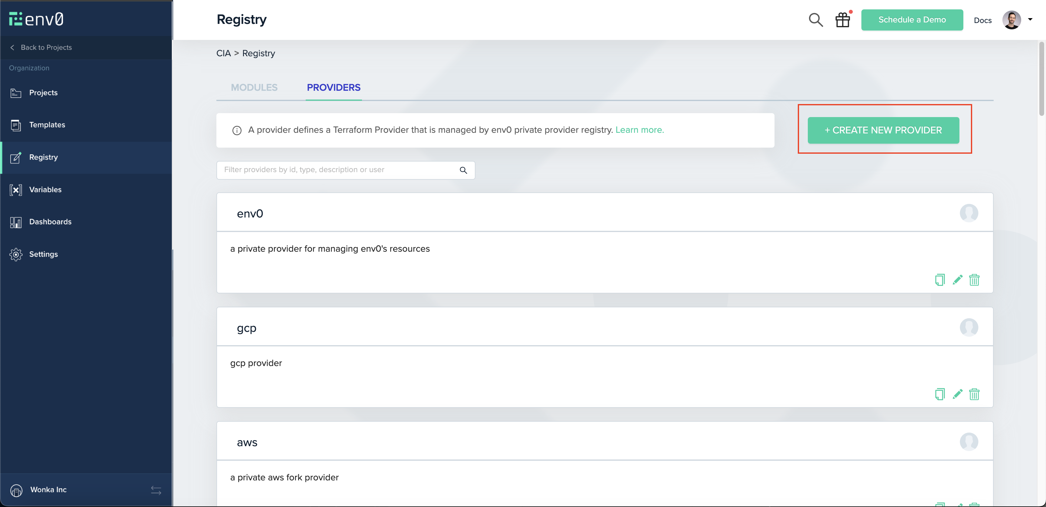 Providers Overview - env zero docs