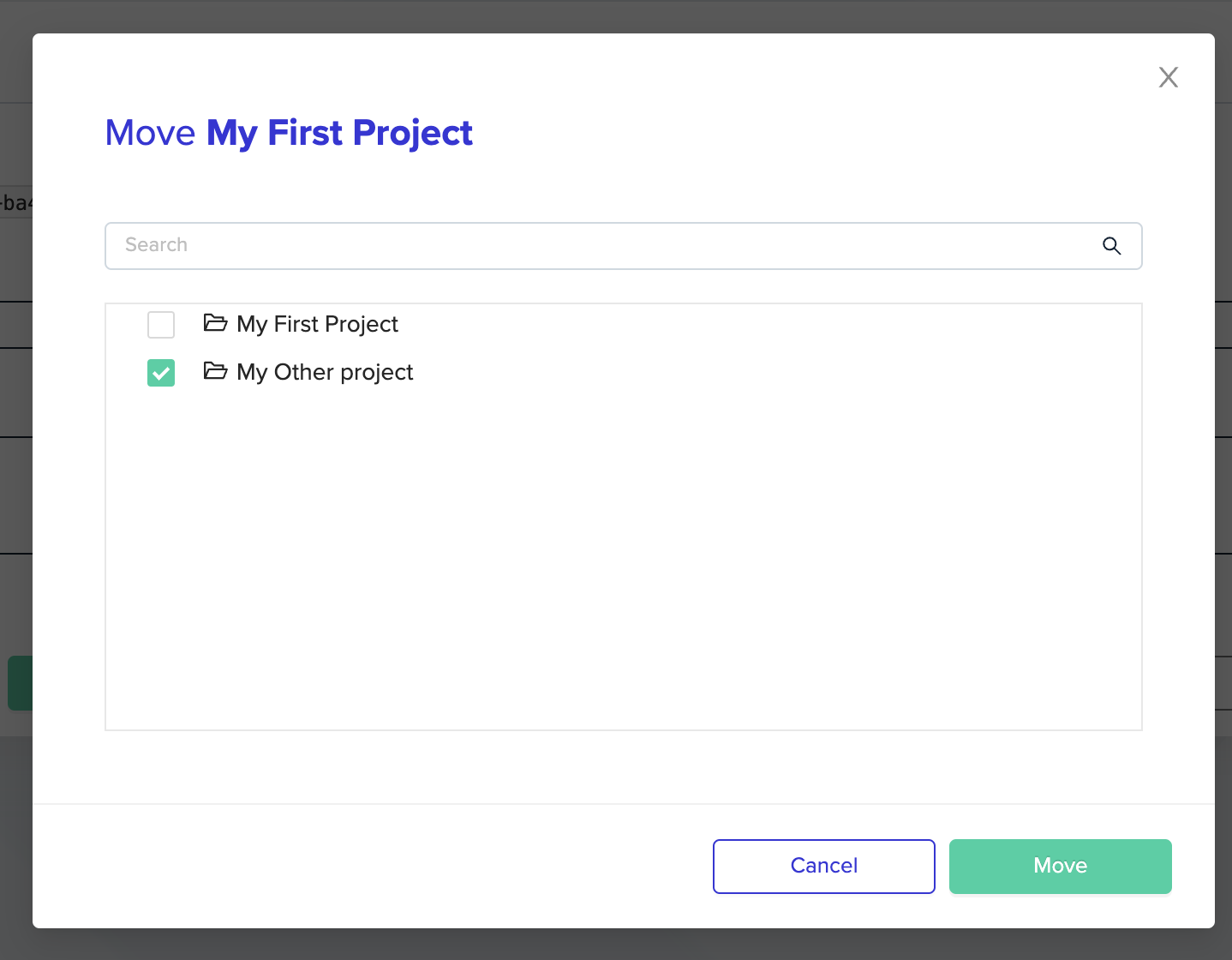 Interface screenshot showing configuration options