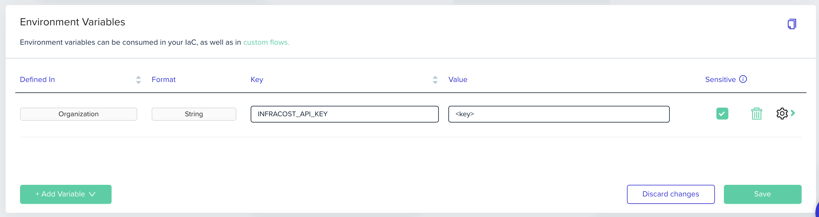 Estimate Costs - env zero docs