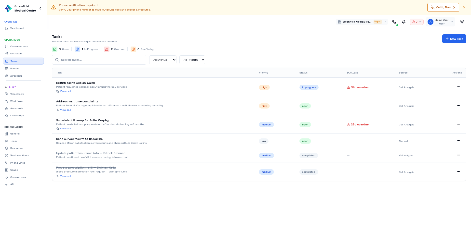 Tasks - EolasFlow