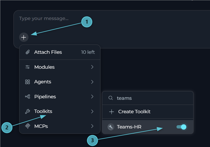 Teams Toolkit - Add to Chat