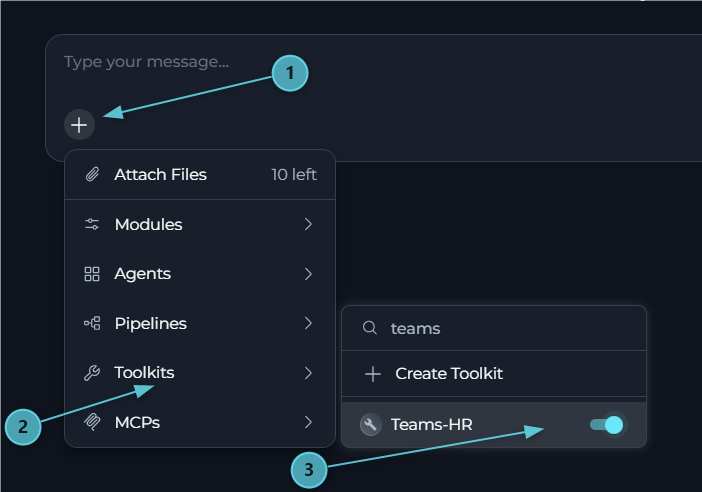 Teams Toolkit - Add to Chat