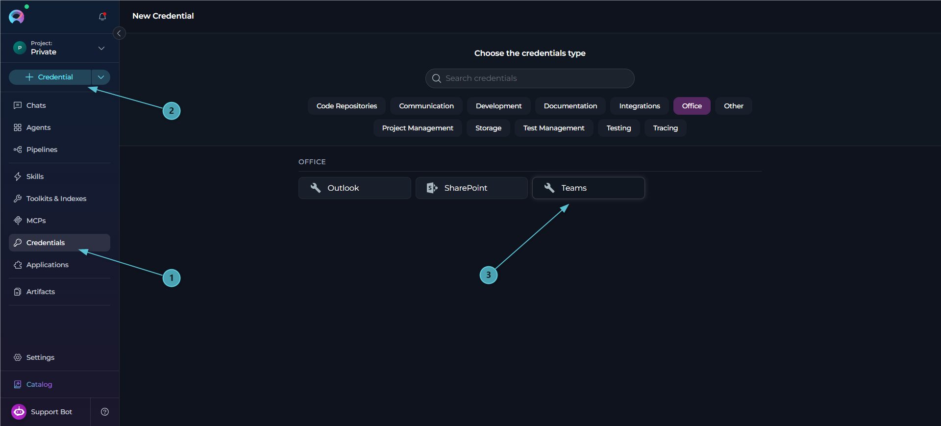 Teams Credential - Navigate