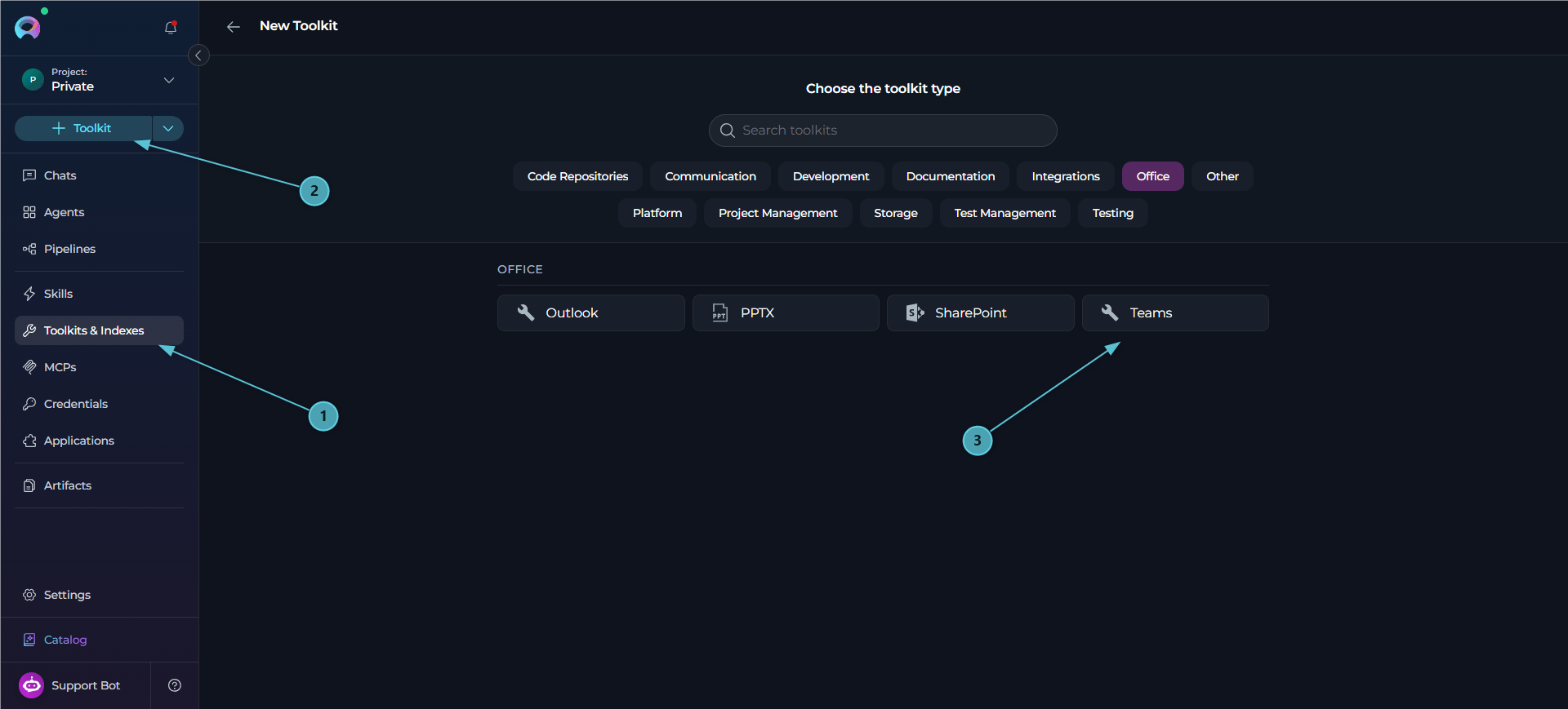 Teams Toolkit - Navigate