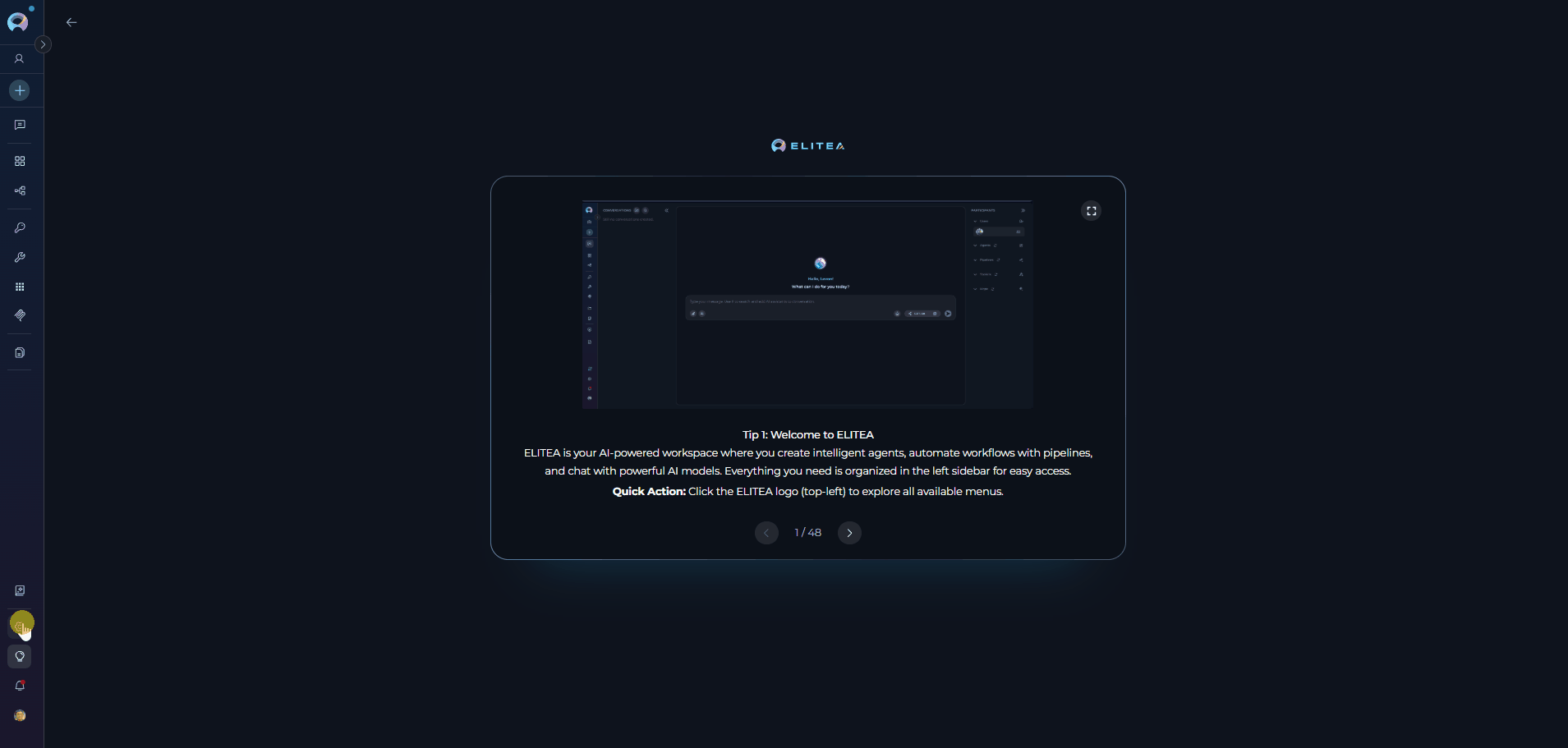 Secrets Settings Menu