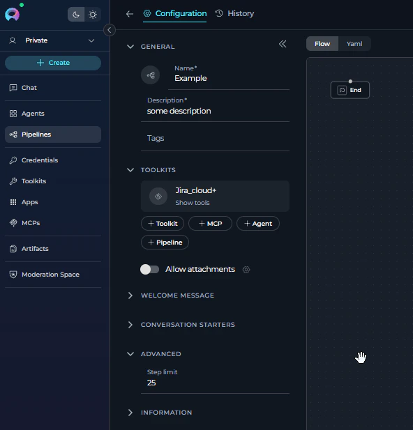Step Limit Configuration