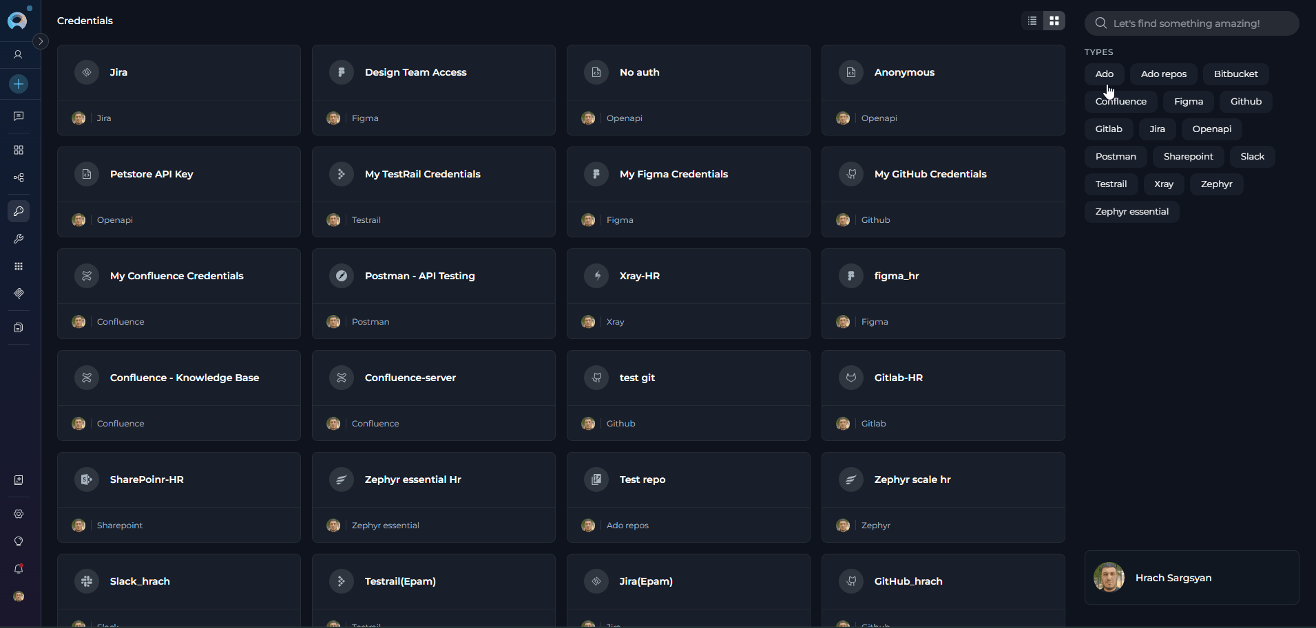 Credentials-Menu_Interface