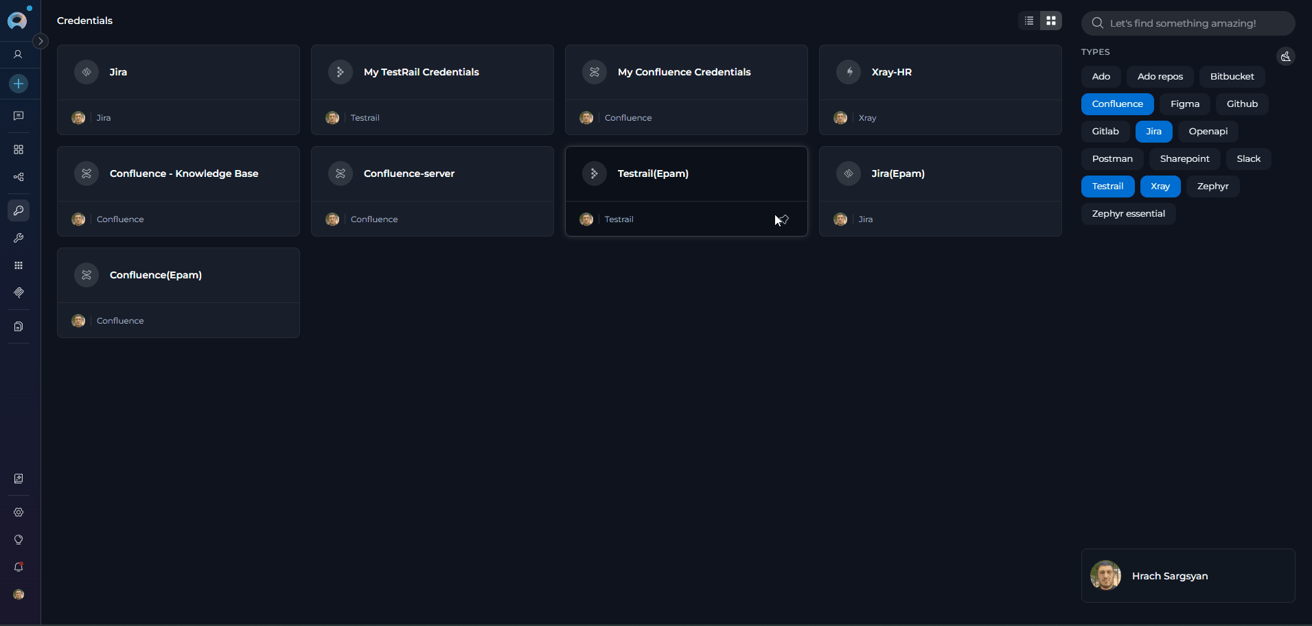 Credentials-Menu_Interface