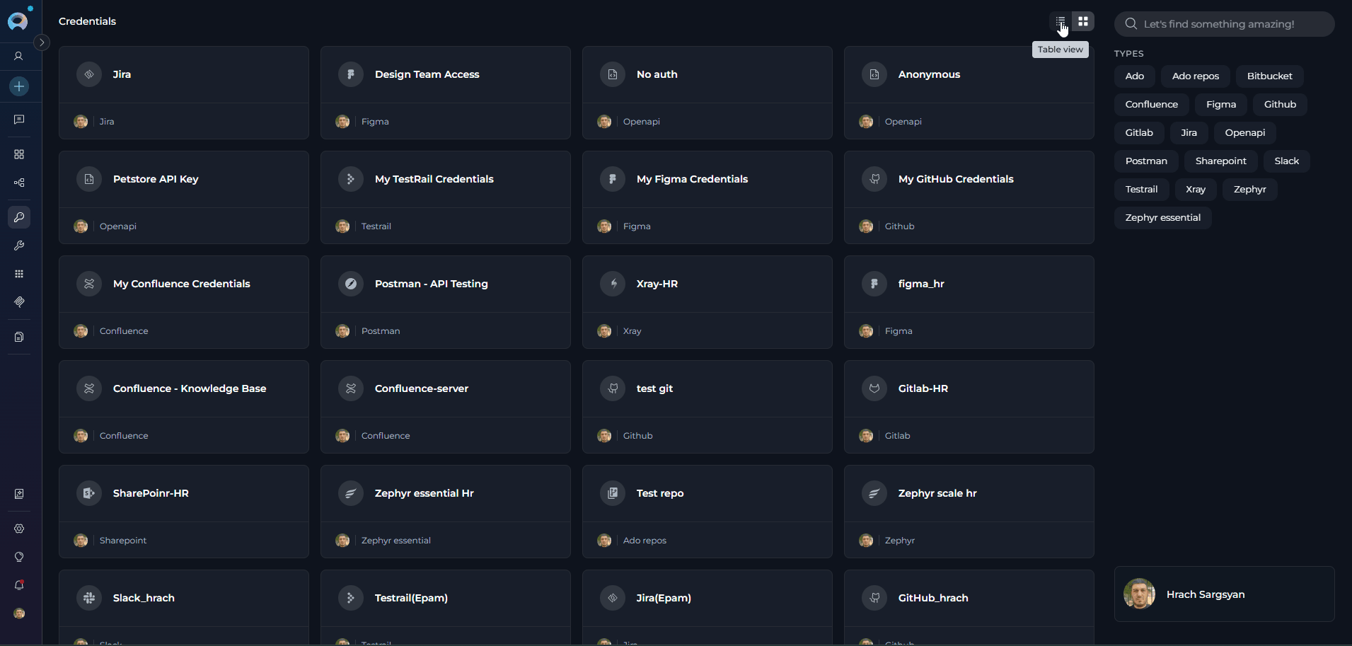 Credentials-Menu_Interface