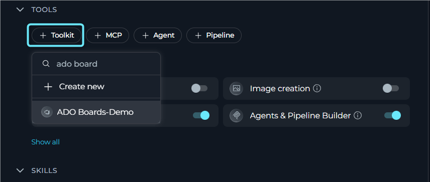 Add to Agent