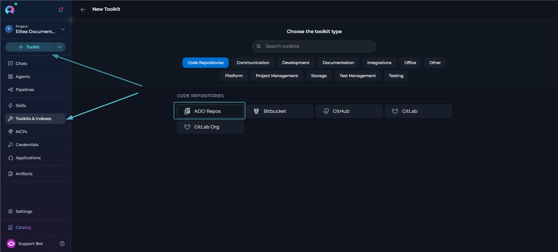 Azure Repos Toolkit Access