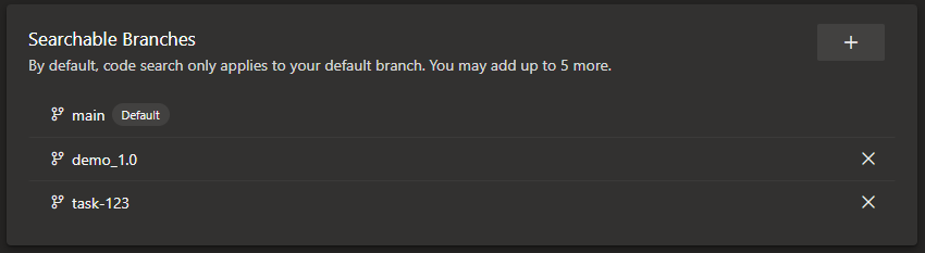 Configure Searchable Branches
