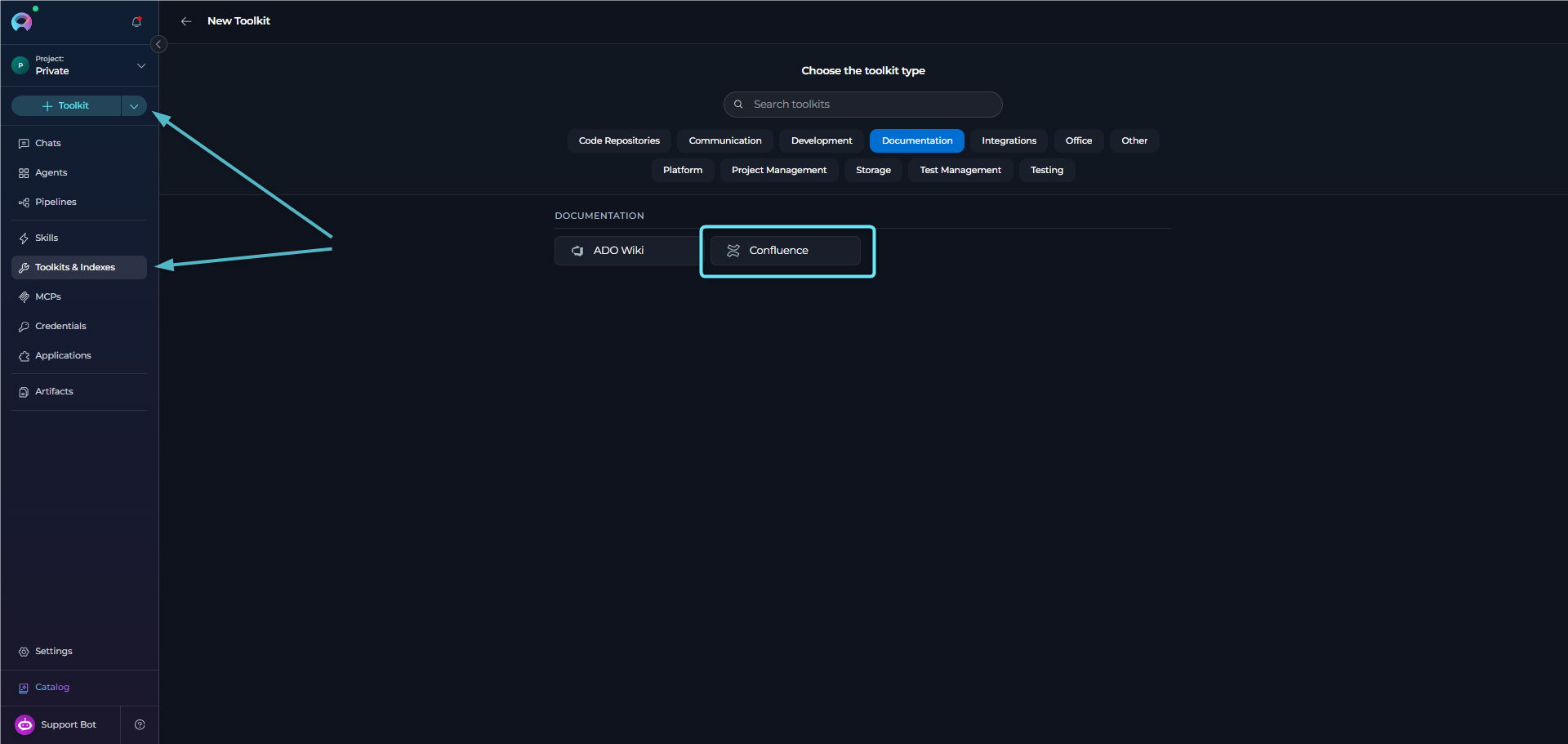 Confluence Toolkit Access