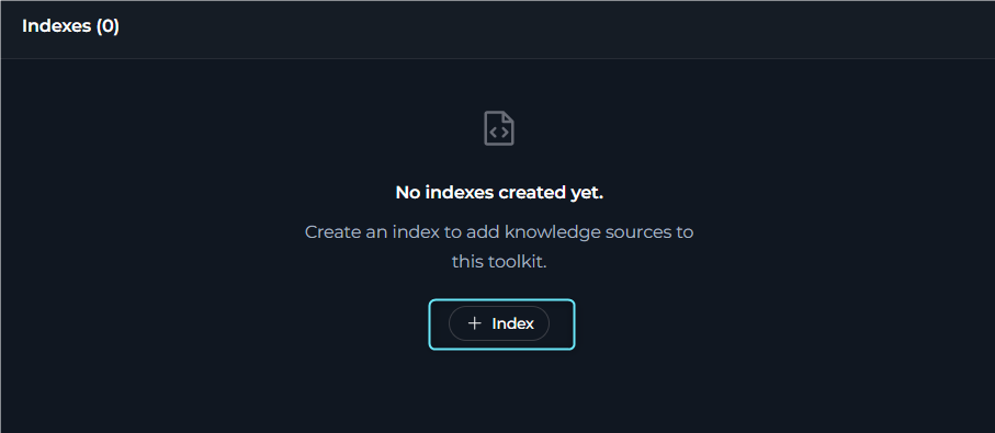 Index Data Form