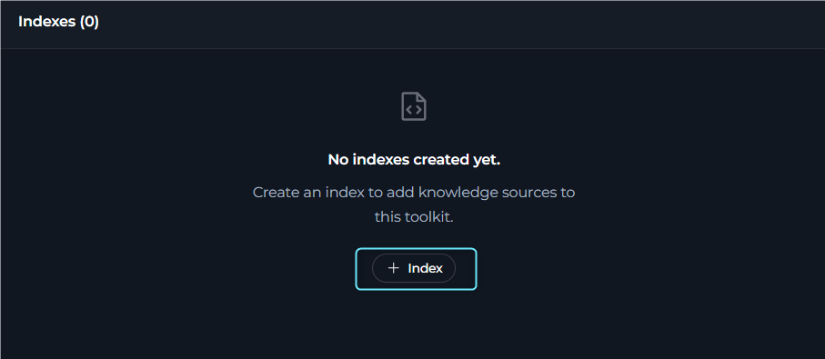 Index Data Form