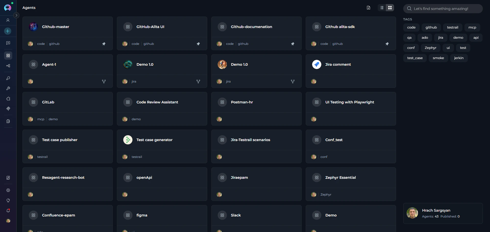 Agents-Menu_Interface
