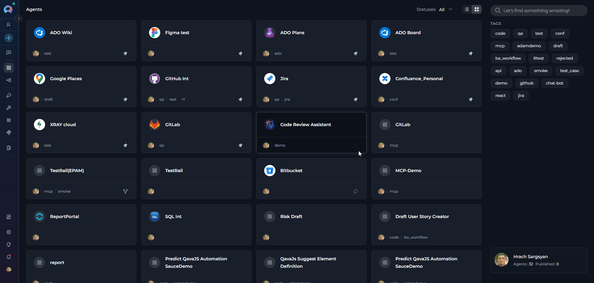 Agents-Menu_Interface