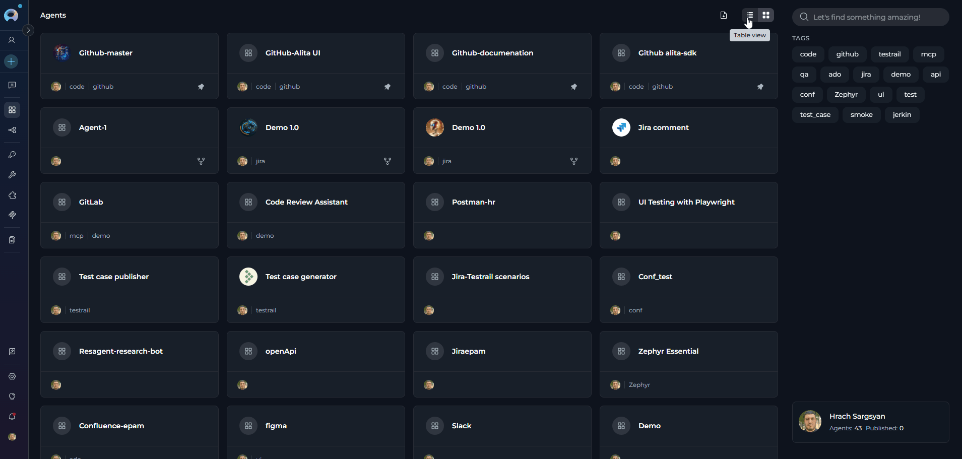 Agents-Menu_Interface