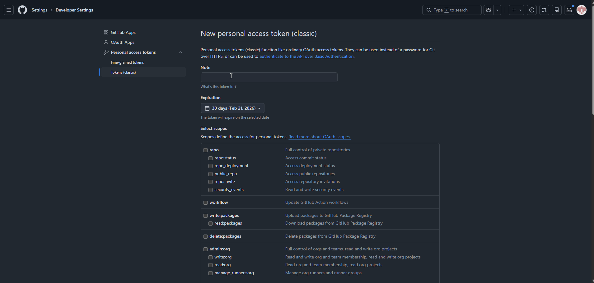 GitHub-Generate_Token2