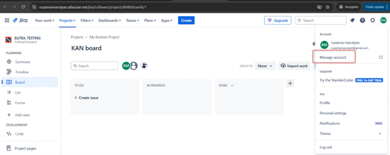 Jira-Manage_Account