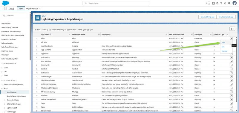 SalesForce_AppListView
