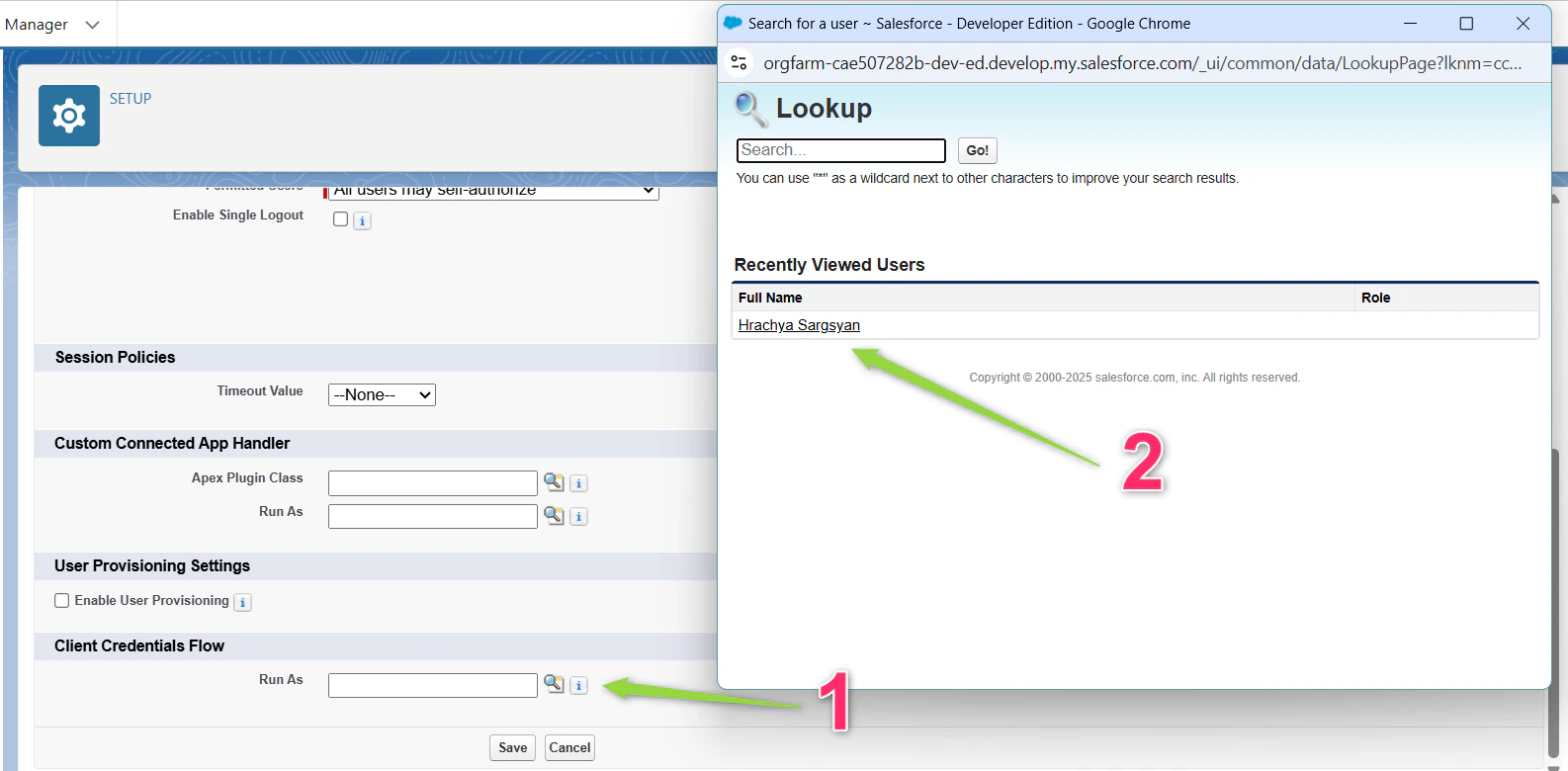SalesForce_ClientCrendentialAssignement
