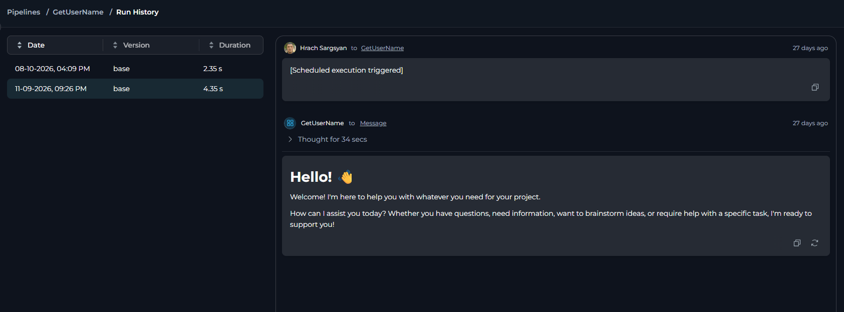 History Tab