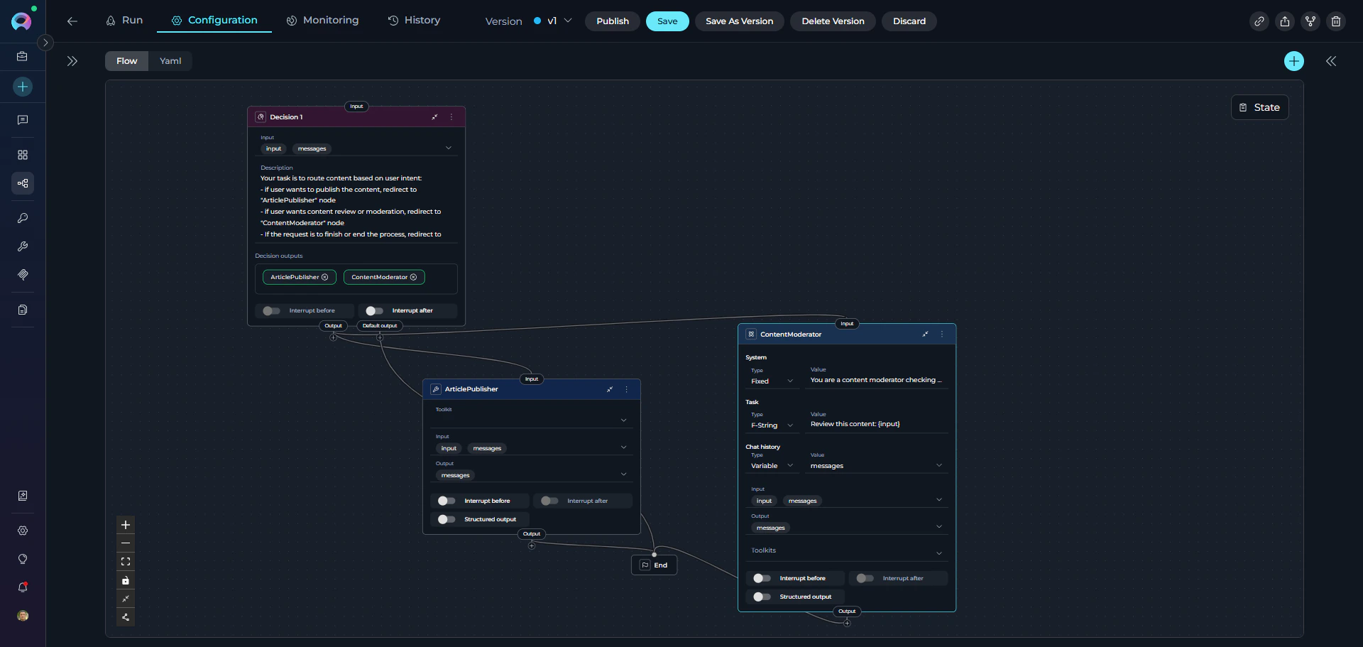 Decision Node Interface