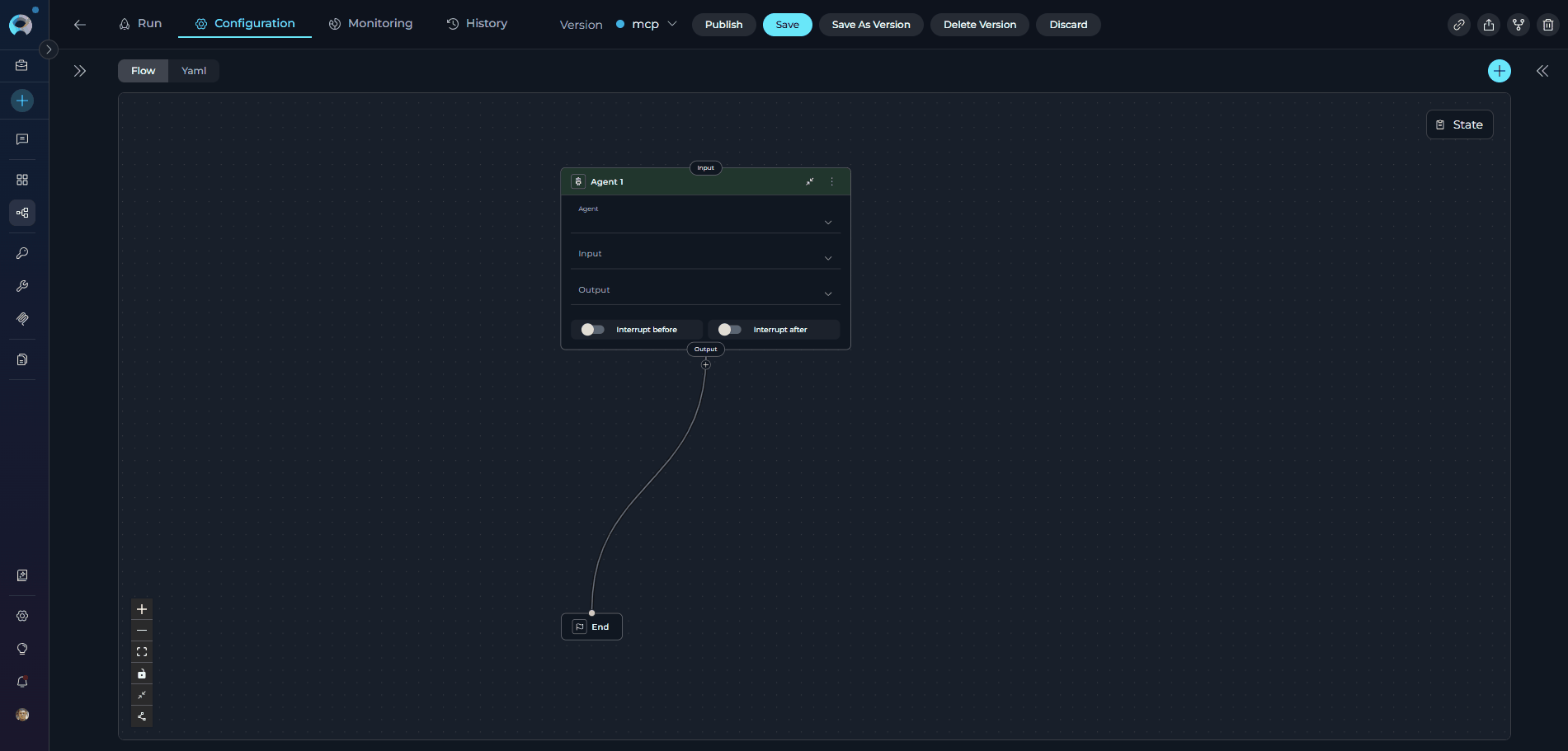 Selected connection line highlighted