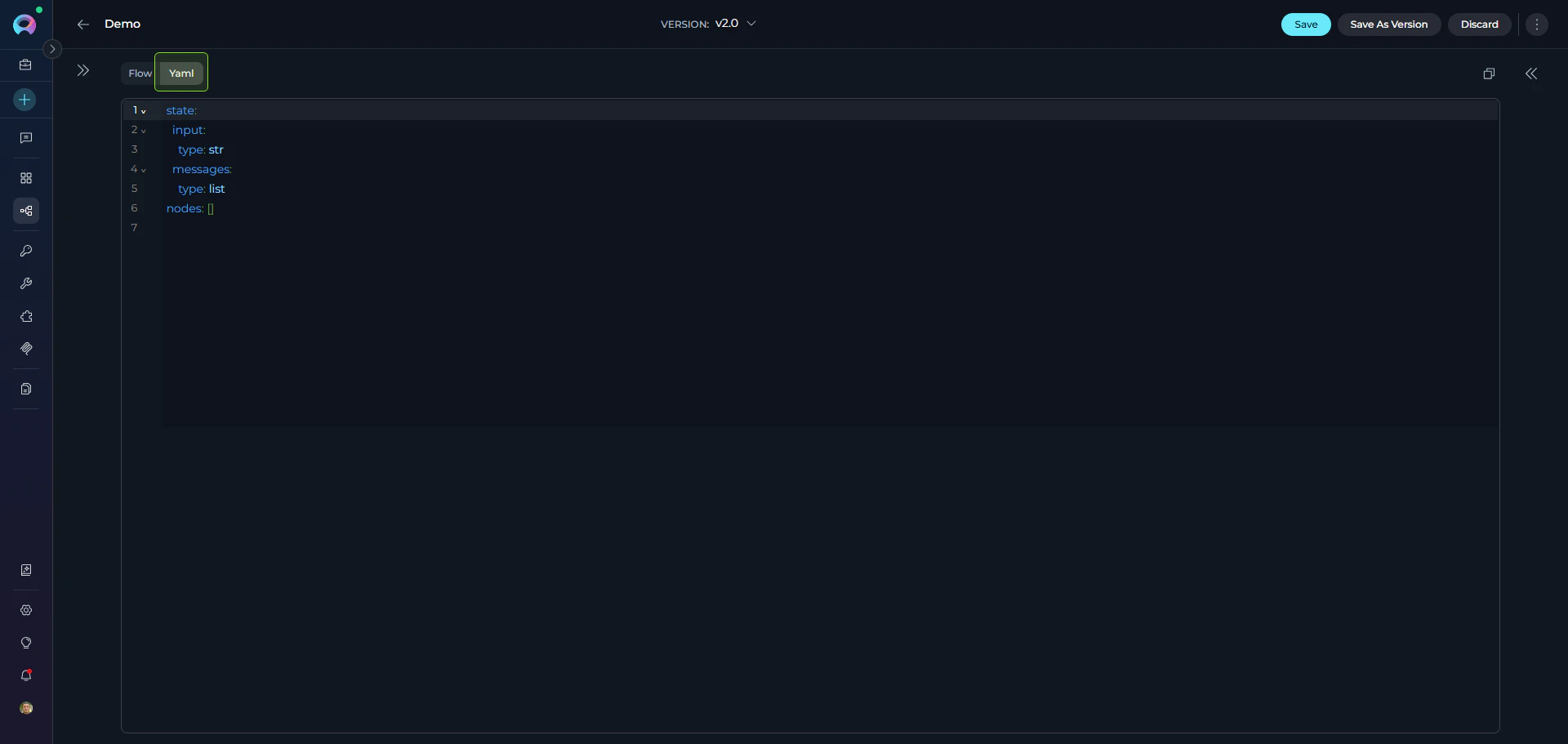 YAML Editor Interface