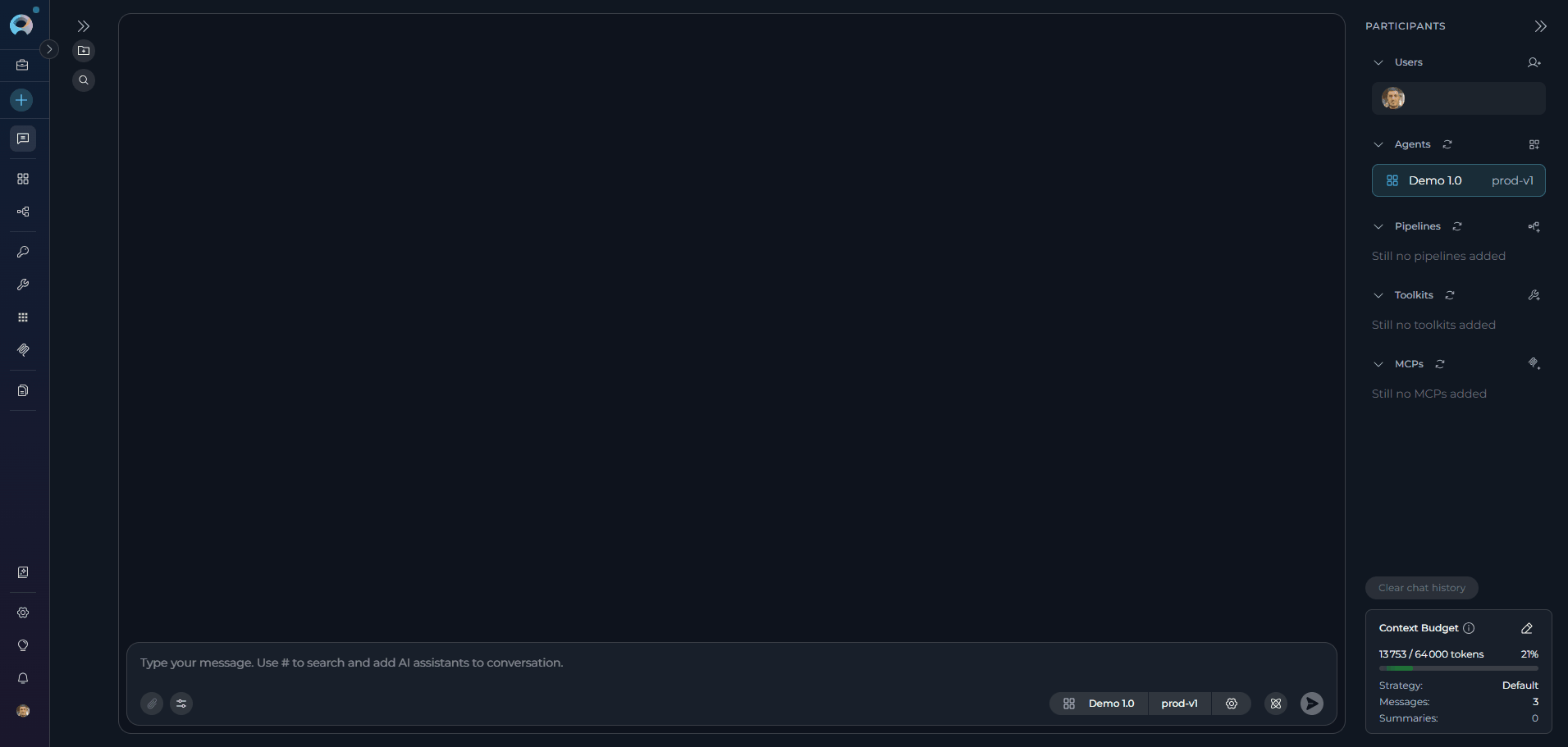 Attachment Settings chat