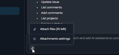 Attachment Settings chat1