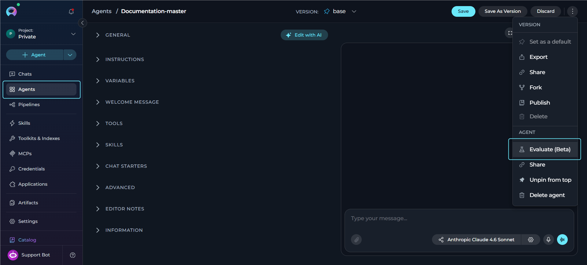 Evaluation Access